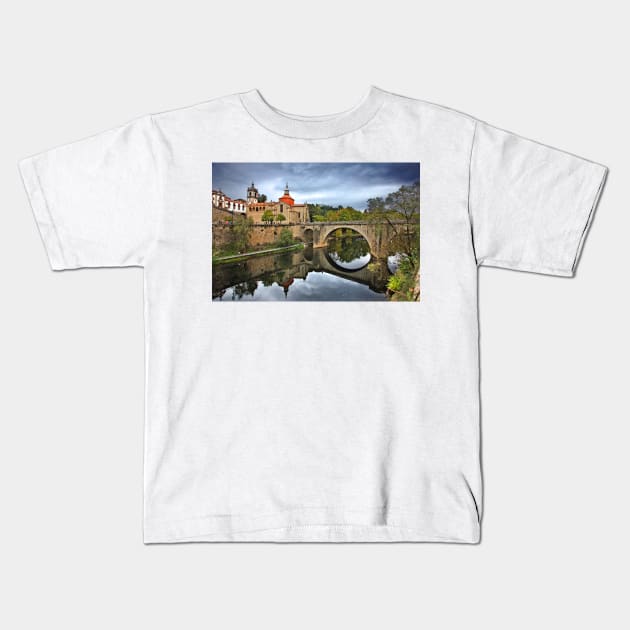 Amarante town - Portugal Kids T-Shirt by Cretense72